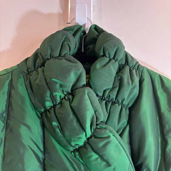 SISSY ME Sz L Puffer Coat Jacket Emerald Green Embroidered Snap Buttons NEW - Picture 11 of 14